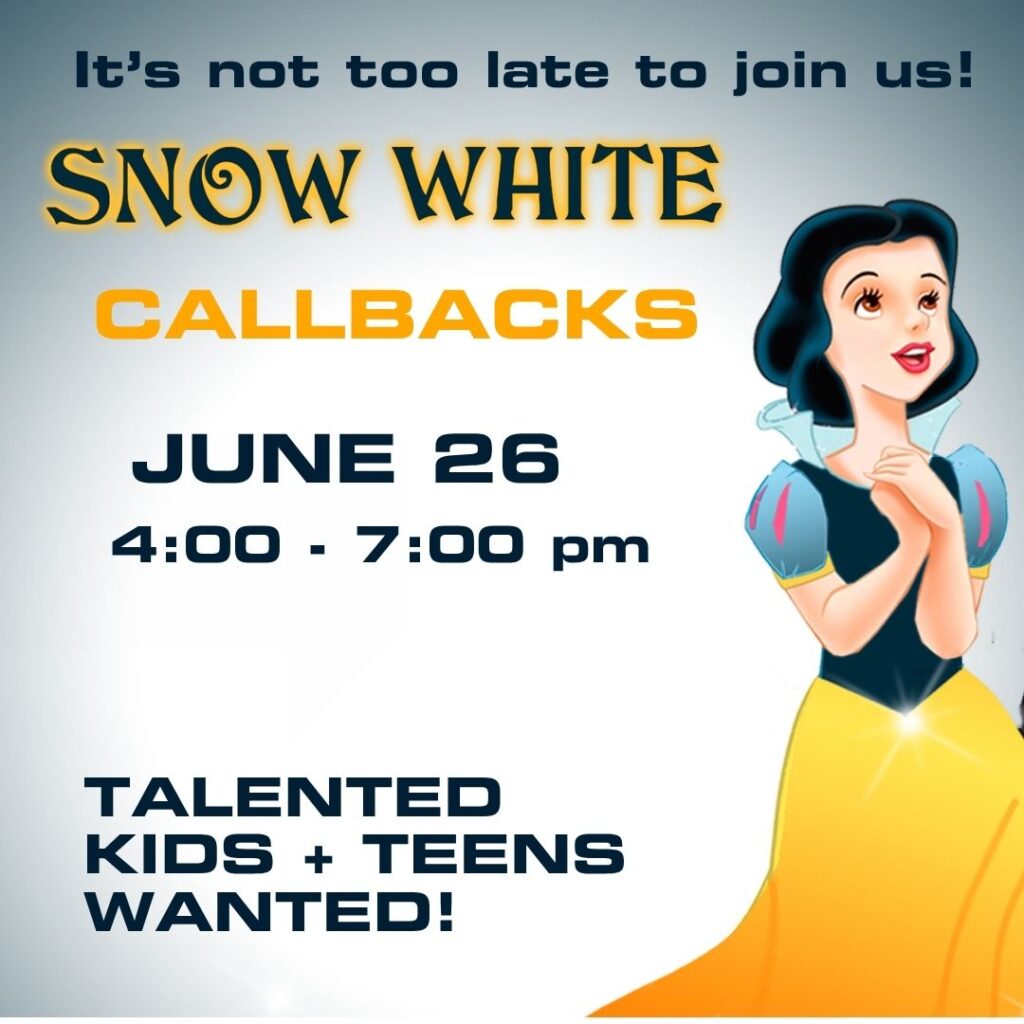 Snow White Callback Audition in san diego