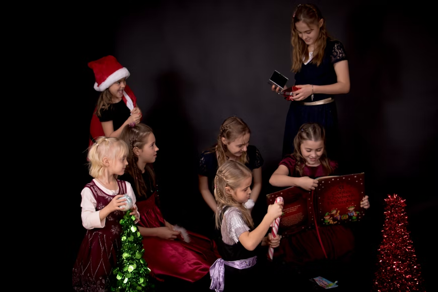 Parents supporting children involved in theater work