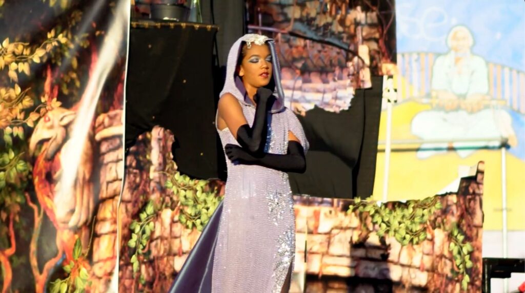 Youth performers rehearsing for a musical theatre production at North Park Recreation Center in San Diego